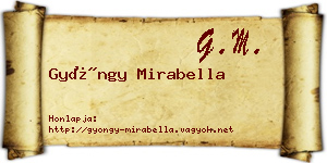 Gyöngy Mirabella névjegykártya